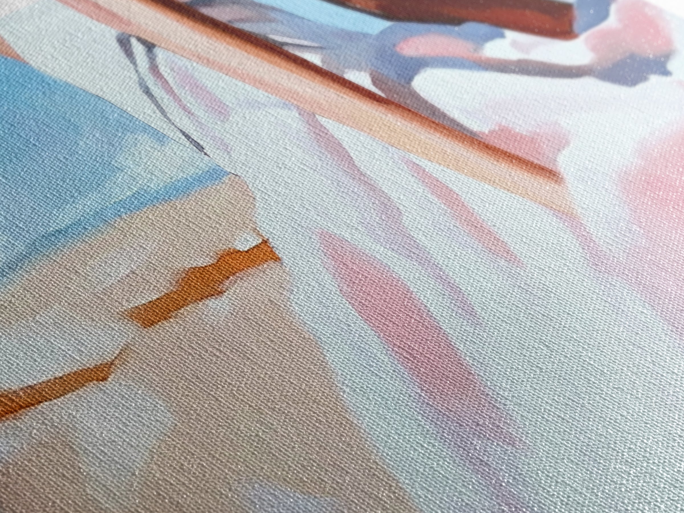 Desert Dress, Sunset Art, Pastel Landscape, Framed Canvas Print, Soft Aesthetic, Minimalist Wall Art, Elegant Home Decor, Bedroom Art