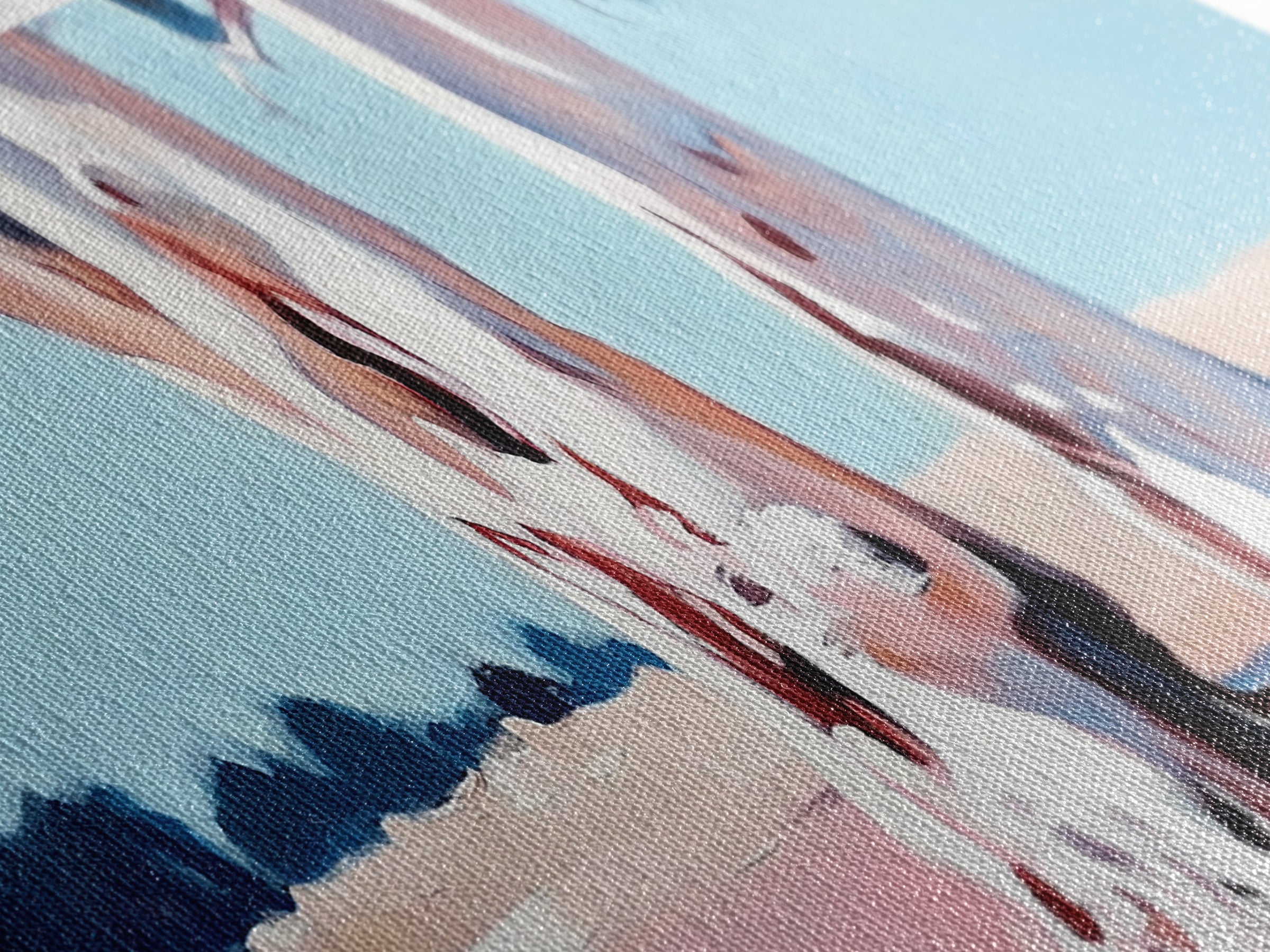 Desert Trees, Minimalist Landscape, Rustic Home Decor, Framed Canvas Print, Living Room Wall Art, Boho Aesthetic, Neutral Nature Art