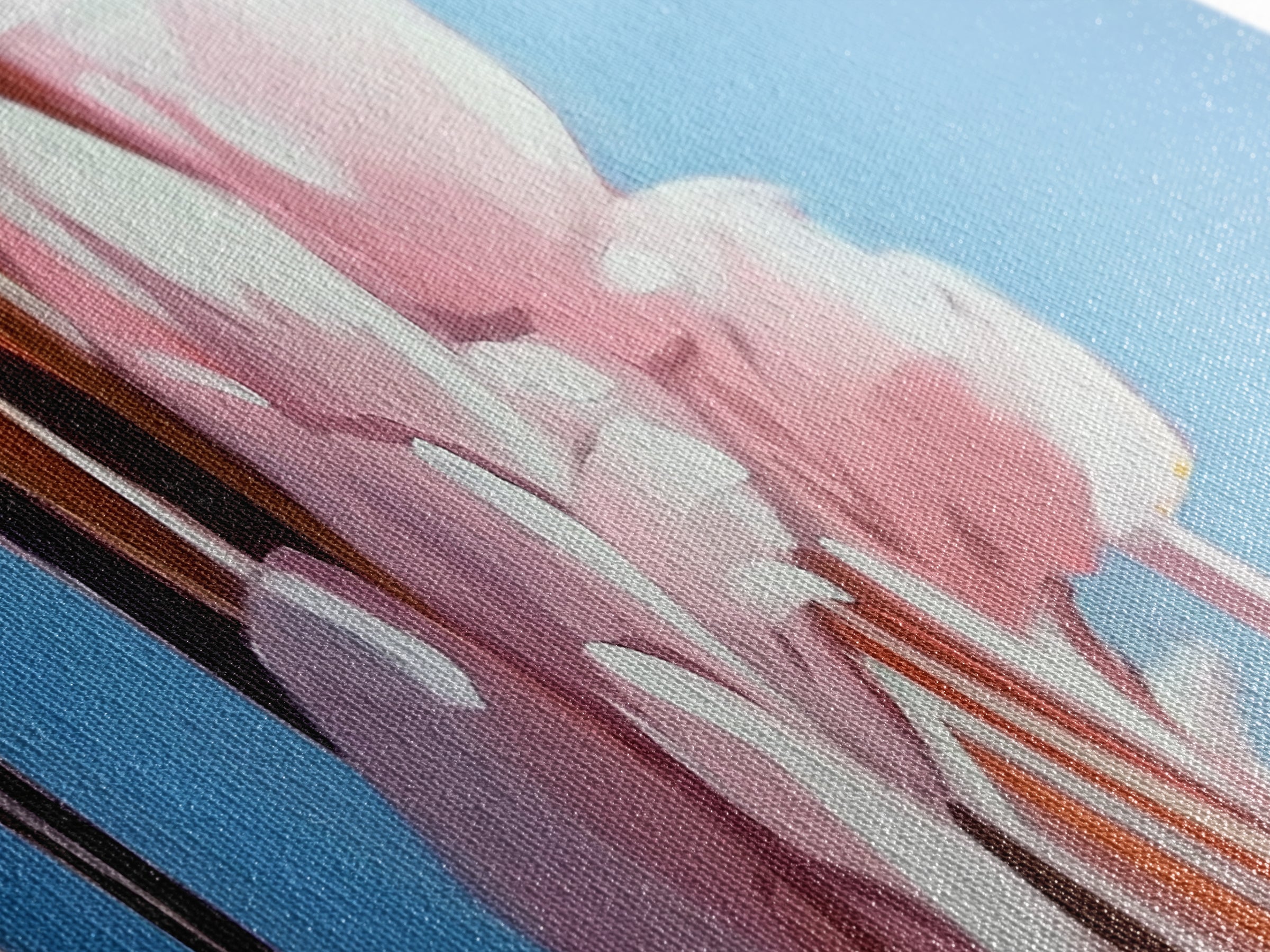 Blush Pampas, Soft Floral, Elegant Botanical Art, Minimalist Aesthetic, Pastel Wall Decor, Framed Canvas Print, Bedroom Wall Art