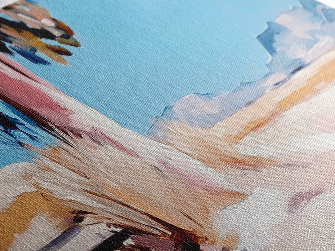 Desert Tree, Sunset Landscape, Southwest Art, Modern Wall Decor, Canvas Print, Minimalist Art, Living Room Wall Art, Rustic Decor