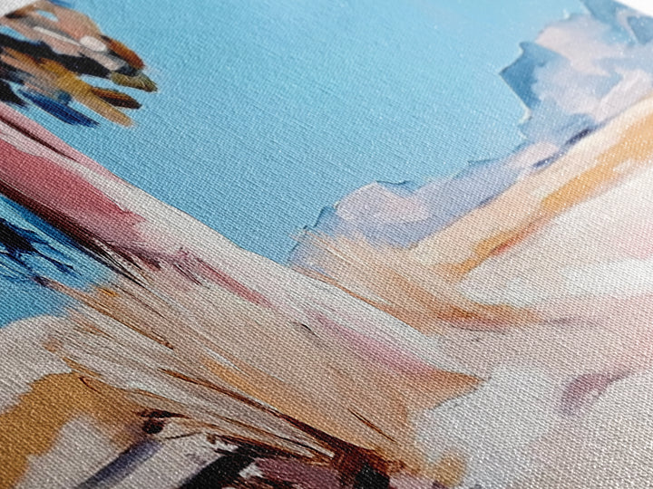 Desert Tree, Sunset Landscape, Southwest Art, Modern Wall Decor, Canvas Print, Minimalist Art, Living Room Wall Art, Rustic Decor