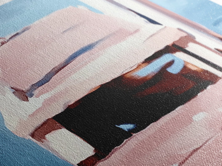 Dock on Water, Serene Reflection, Minimalist Art, Nautical Decor, Canvas Print, Coastal Home Art, Relaxing Wall Art, Lake House Decor