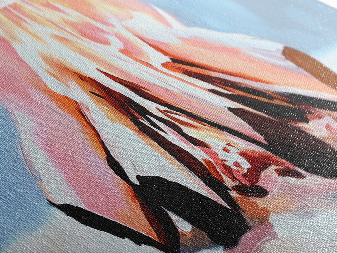 Burning Logs, Cozy Fireplace Art, Rustic Home Wall Decor, Framed Canvas Print, Warm Tones, Cabin Aesthetic, Relaxing Fire Art