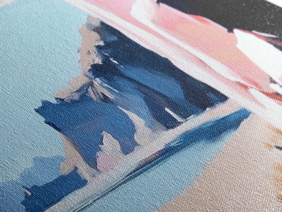 Canyon Cliffs, Desert Landscape, Southwestern Wall Decor, Canvas Print, Boho Aesthetic, Warm Earth Tones, Rustic Home Decor