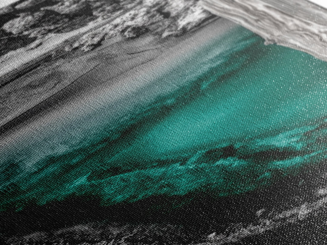 Abstract Landscape, Nature Wall Art, Modern Home Decor, Canvas Print, Blue Green Painting, Living Room Artwork, Large Wall Art