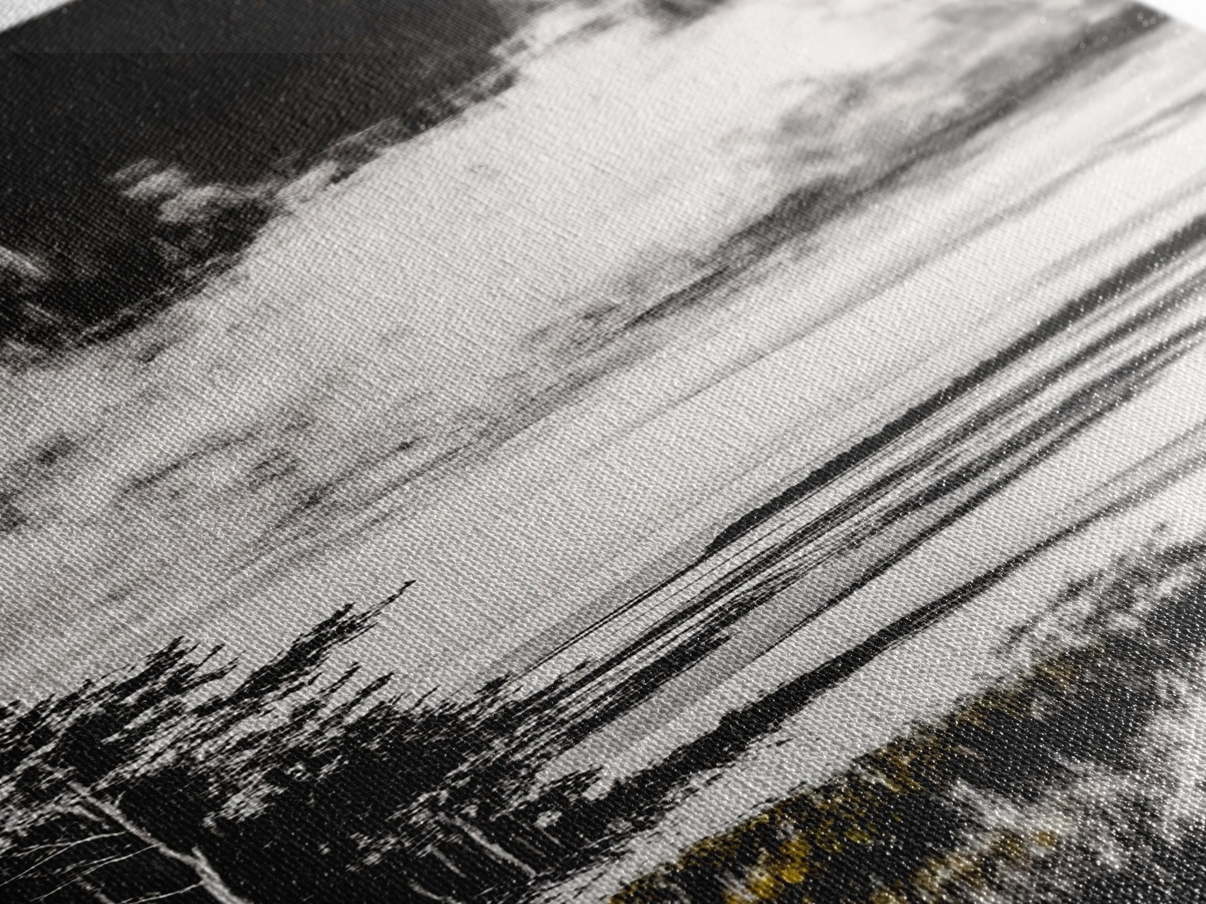 Coastal Serenity, Black White Landscape, Ocean Horizon Art, Minimalist Beach Scene, Modern Home Decor, Framed Canvas Print