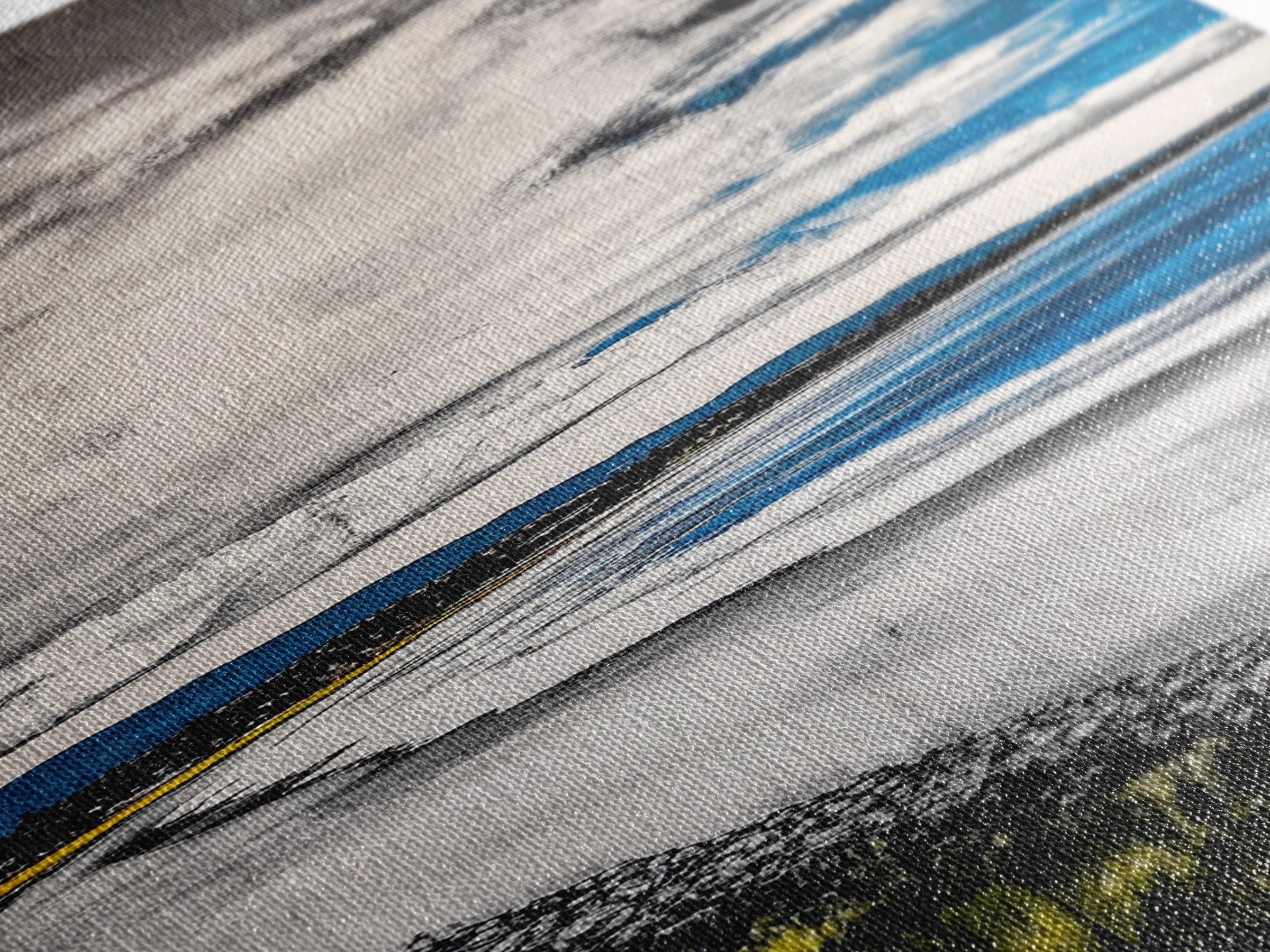 Blue Ocean Wave, Coastal Beach Scene, Nautical Seascape, Modern Abstract Art, Living Room Wall Decor, Canvas Print