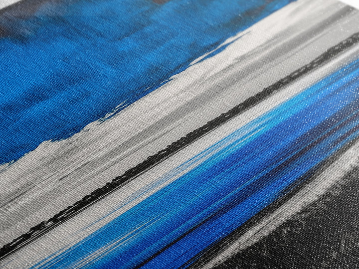 Blue Waters, Coastal Horizon, Minimalist Landscape, Modern Seascape, Canvas Print, Nautical Wall Art, Living Room Art, Office Decor