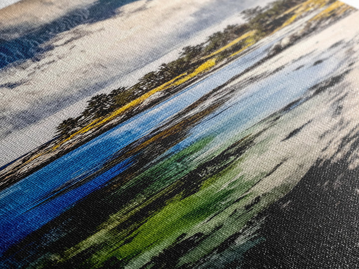 Coastal View, Ocean Serenity, Beach Scene, Tranquil Art, Framed Canvas Print, Living Room Wall Art, Seascape Painting, Nautical Home Decor