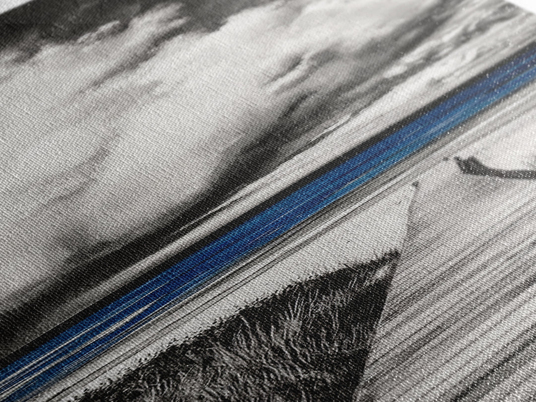 Boardwalk Beach Art, Ocean Landscape Painting, Seaside Home Decor, Modern Coastal Design, Nautical Wall Print, Canvas Print