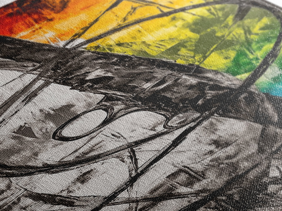 Deep Reflection, Abstract Depth, Textured Artwork, Canvas Print, Modern Living Room Decor, Moody Home Accent, Statement Piece