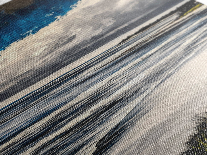 Coastal Blue, Canvas Print, Ocean Painting, Beach House Wall Art, Modern Seascape, Nautical Art, Office Wall Decor, Contemporary Artwork