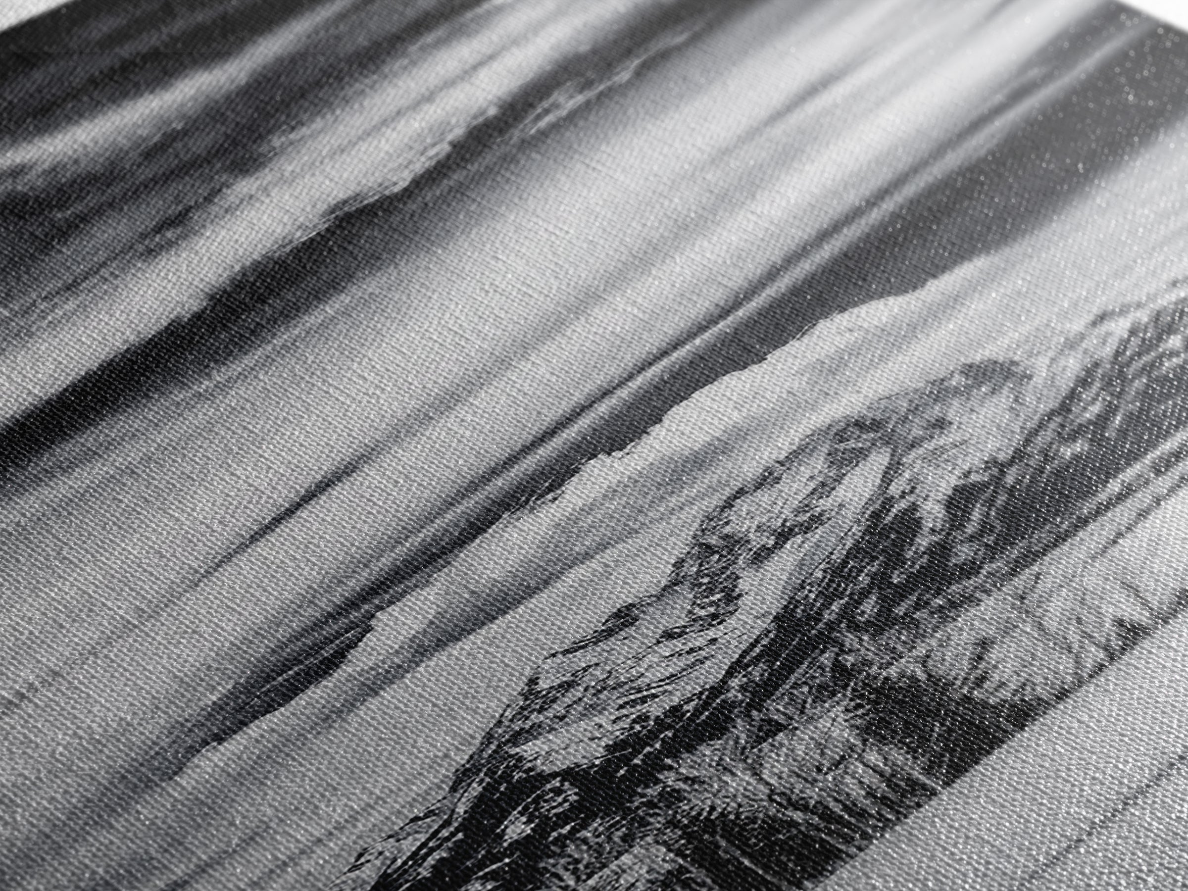 Majestic, Mountain, Black and White, Framed Canvas Print, Sky Photography, Minimalist Wall Art, Home Office Decor, Living Room Artwork