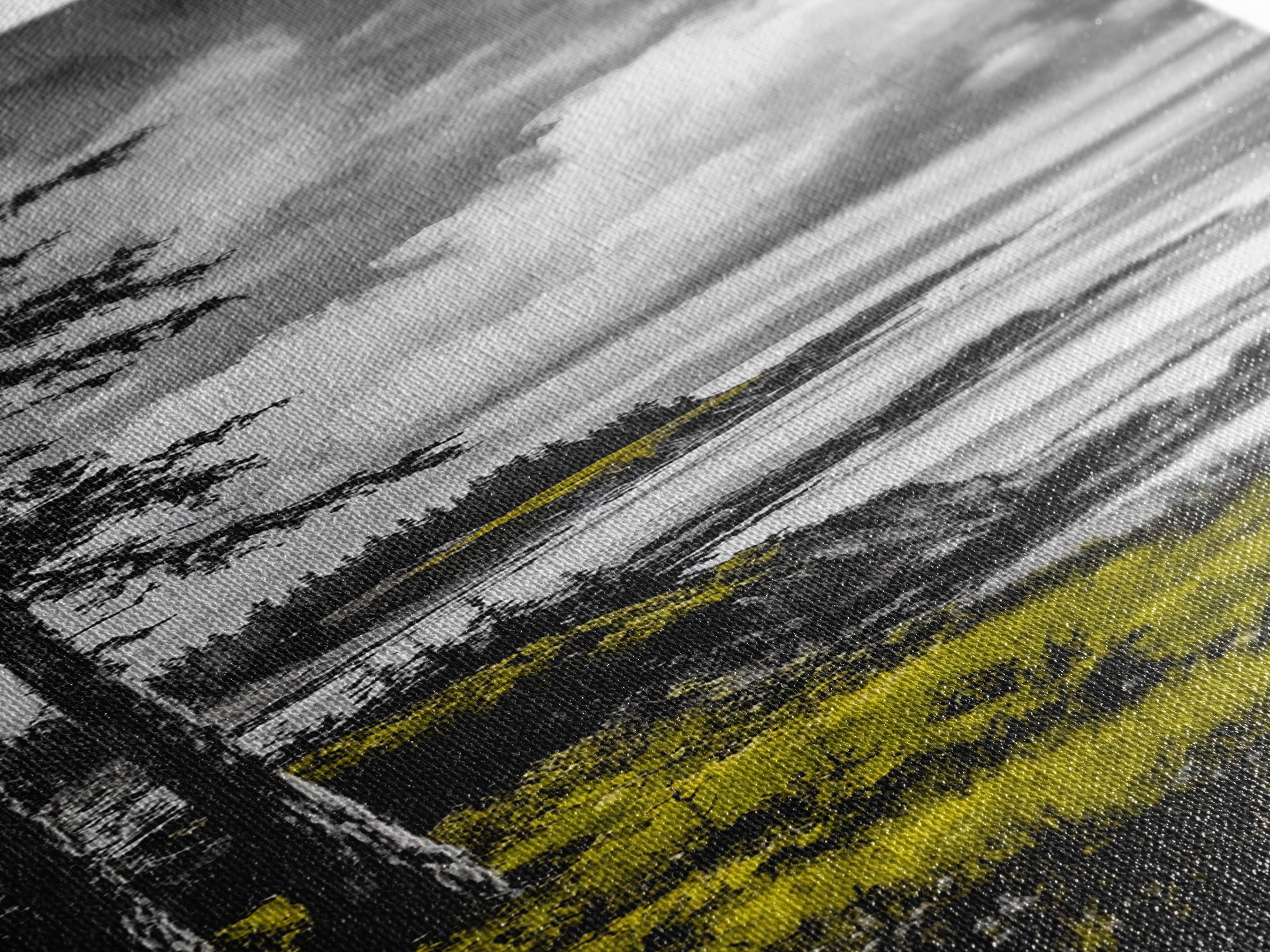 Coastal Cliff, Monochrome Art, Ocean Landscape, Canvas Print, Minimalist Art, Beach House Decor, Black and White Painting, Seaside Art