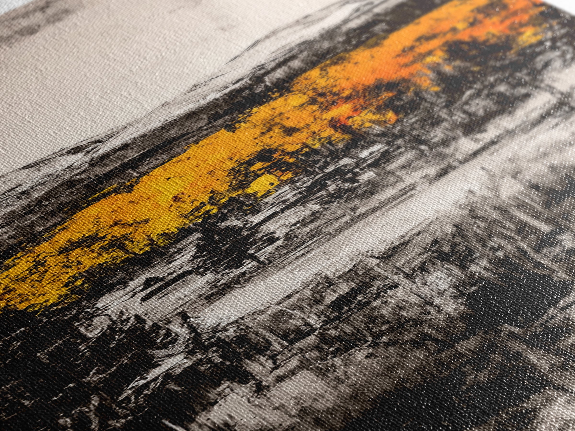 Autumn Forest, Mountain Landscape, Rustic Wall Art, Canvas Print, Fall Home Decor, Cozy Cabin Artwork, Nature Painting, Earthy Wall Accent