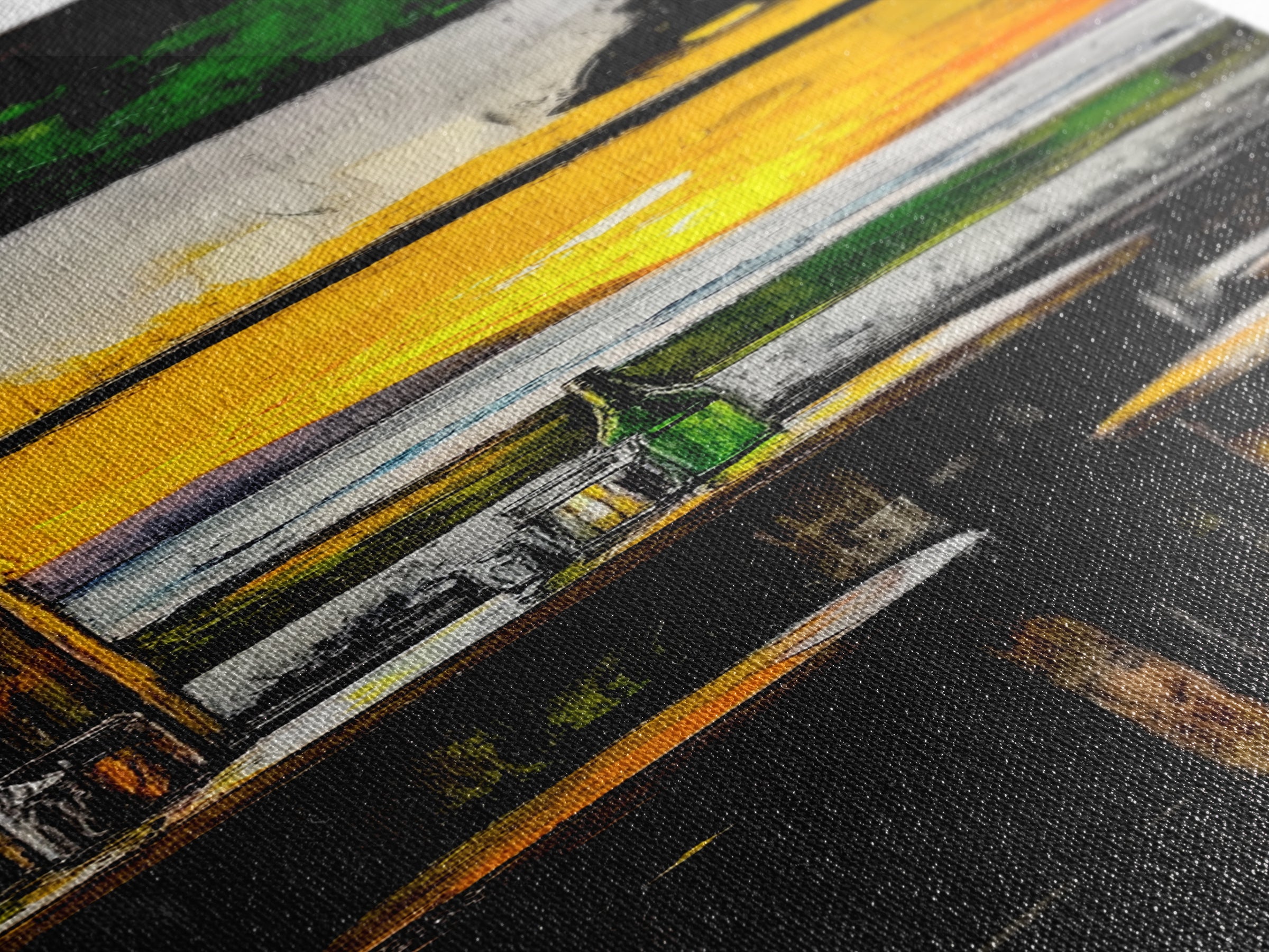 Bar Sunset, Cozy Tavern Art, Rustic Interior Painting, Canvas Print, Warm Evening Decor, Relaxed Home Vibes, Kitchen or Bar Wall Art