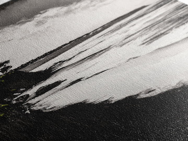 Rocky Shoreline, Ocean Waves, Abstract Seascape, Canvas Print, Nautical Wall Art, Coastal Home Decor, Modern Art, Blue White Painting