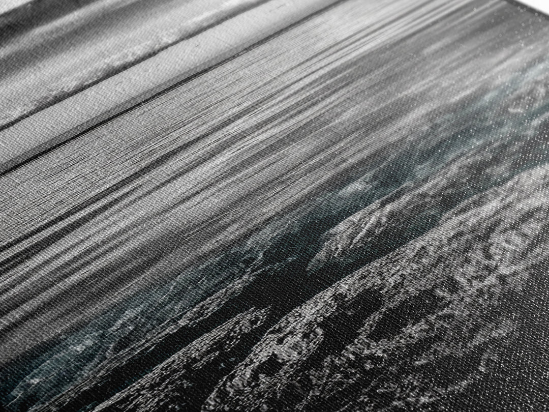 Ocean Depths, Coastal Art, Black and White Photography, Canvas Print, Beach Wall Art, Nautical Decor, Ocean Print, Modern Home Decor