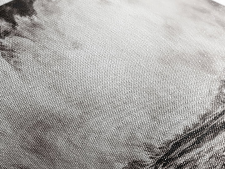 Abstract Waterfall Art, Black and White Canvas Print, Modern Wall Decor, Nature Inspired Artwork, Living Room Art, Minimalist Painting