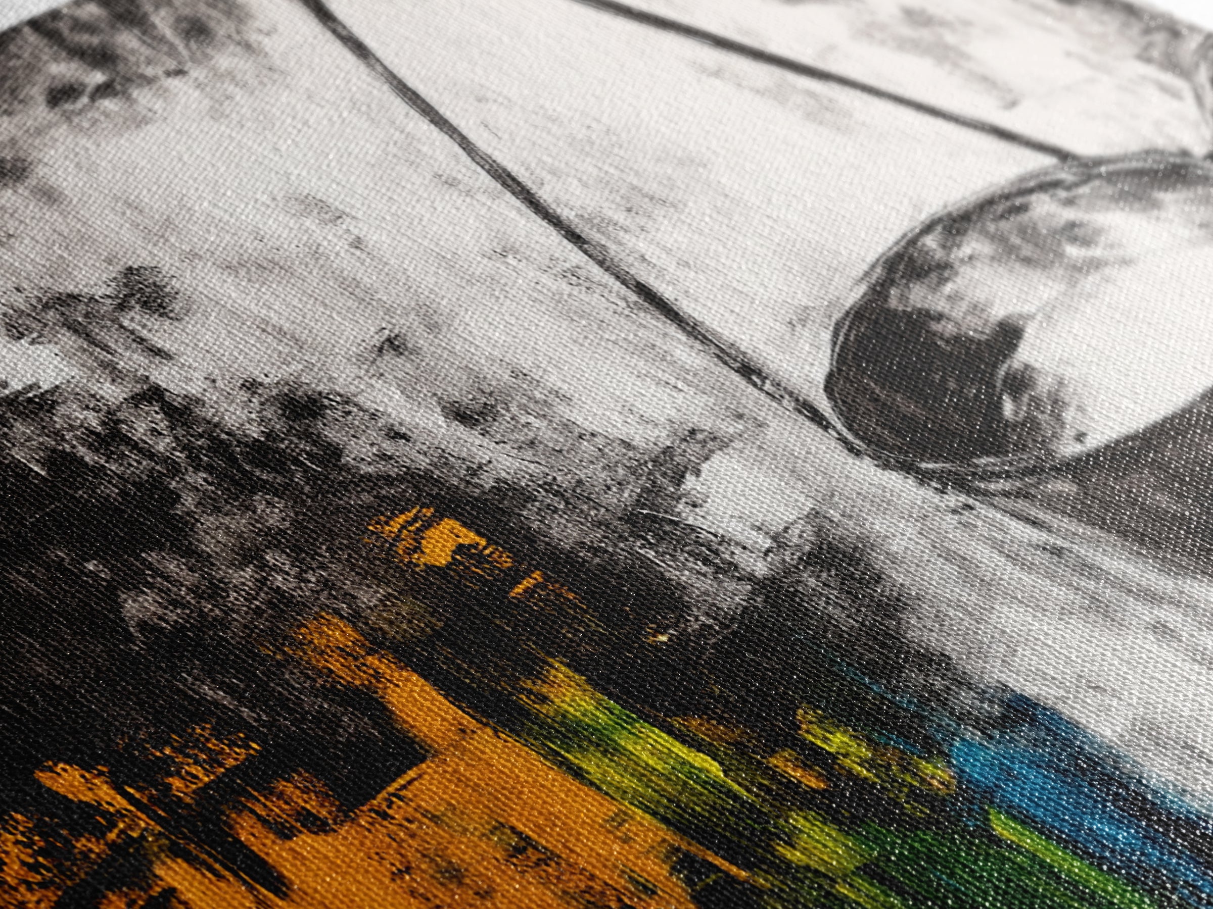 Abstract Kitchen Art, Black and White Canvas Print, Minimalist Artwork, Rustic Wall Decor, Unique Home Aesthetic, Framed Canvas Print