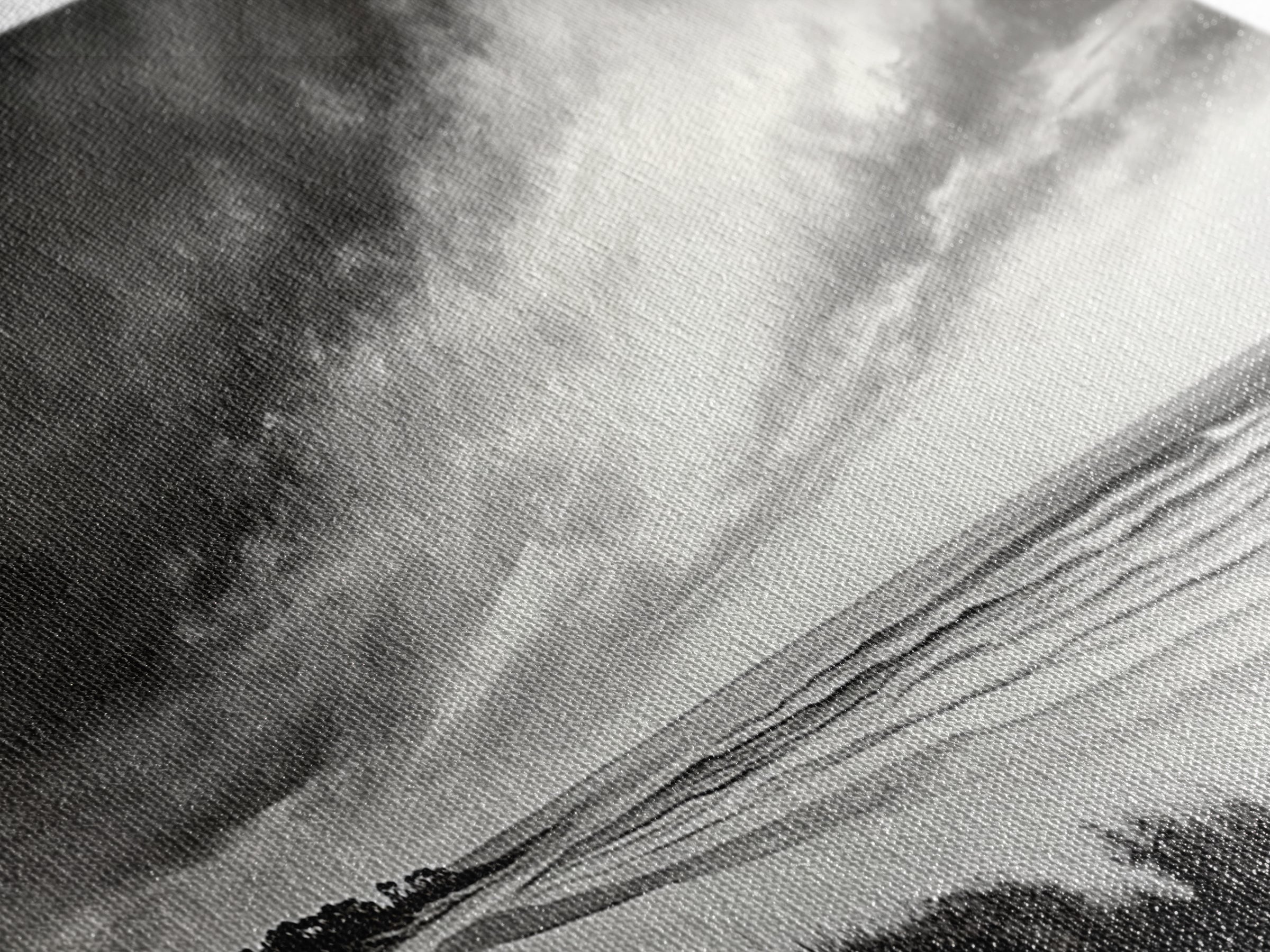 Coastal Storm, Dramatic Beach Scene, Black and White Seascape, Modern Coastal Art, Neutral Wall Decor, Canvas Print, Living Room Art