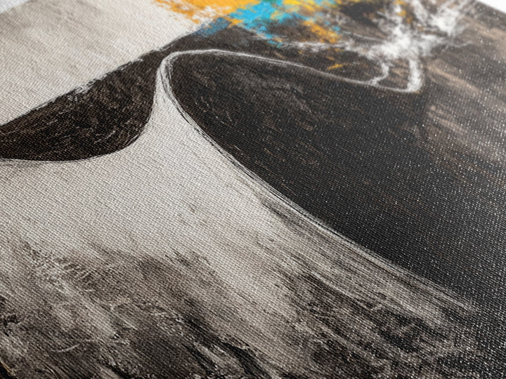 Abstract Curve, Modern Canvas Print, Minimalist Wall Art, Contemporary Painting, Neutral Home Decor, Office Wall Art, Large Canvas