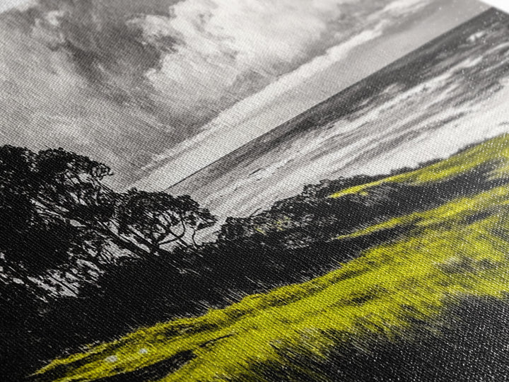 Coastal Landscape, Ocean View, Sunset Wall Art, Seaside Decor, Modern Seascape, Framed Canvas Print, Living Room Wall Art, Beach Painting