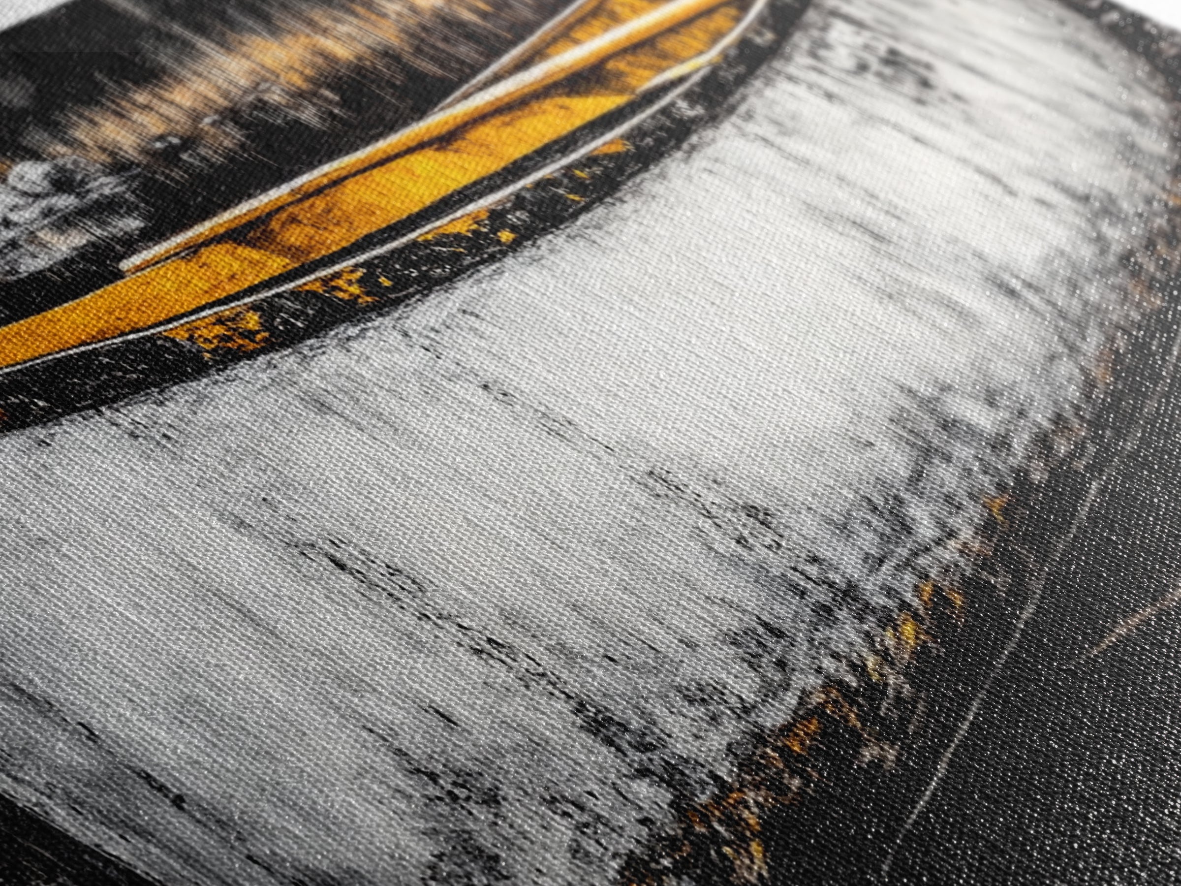 Canoe, Rustic Art, Lake House Decor, Boat Canvas Print, Outdoors Wall Art, Cabin Home Decor, Wilderness Artwork, Framed Canvas Print