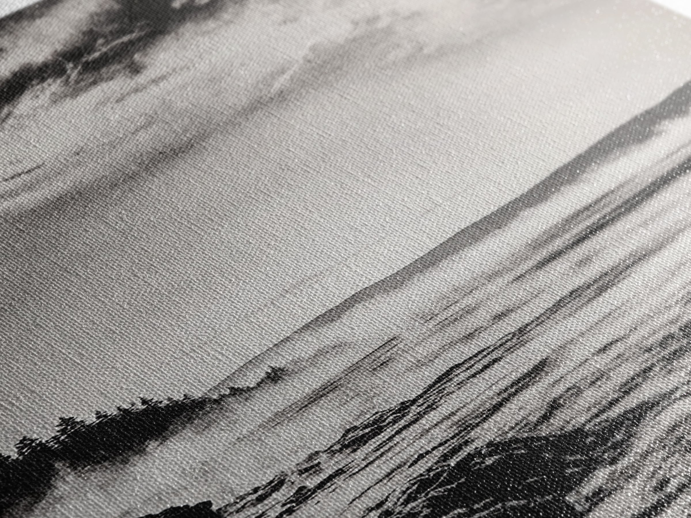 Coastal Mist, Moody Seascape, Black and White Ocean, Nautical Wall Art, Minimalist Decor, Living Room Art, Canvas Print, Gift Idea