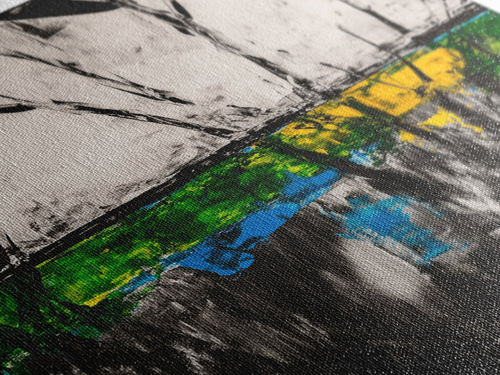 Abstract, Black and White, Modern Wall Art, Framed Canvas Print, Minimalist Art, Contemporary Decor, Unique Office Art, Home Accent