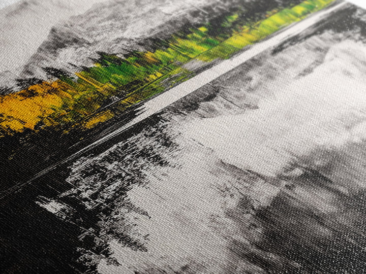 Black and White, Ocean Waves, Modern Coastal Art, Canvas Print, Minimalist Wall Art, Contemporary Painting, Bedroom Wall Decor