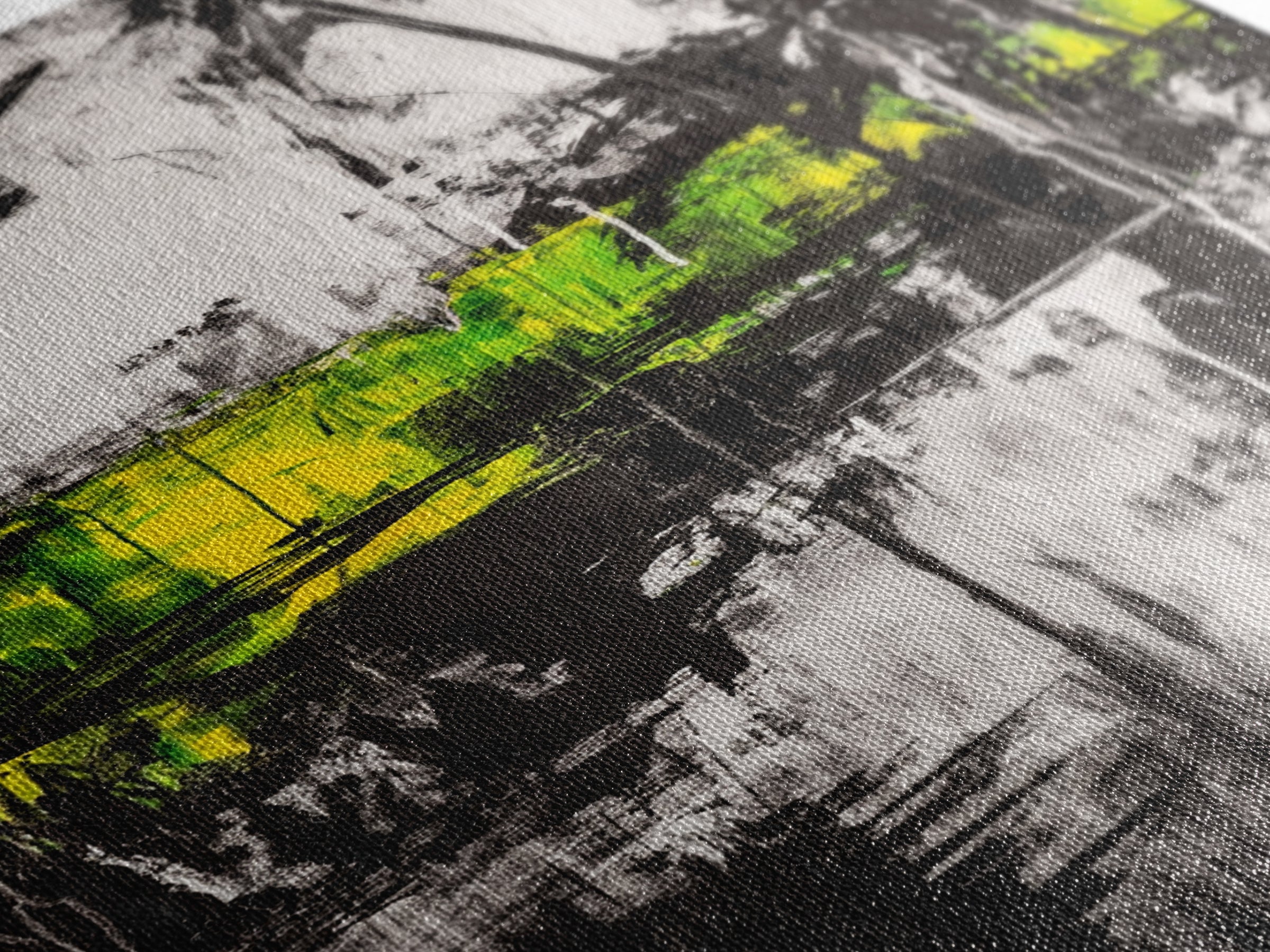 Abstract Forest, Black and White Art, Moody Nature Painting, Contemporary Wall Decor, Modern Office Art, Canvas Print