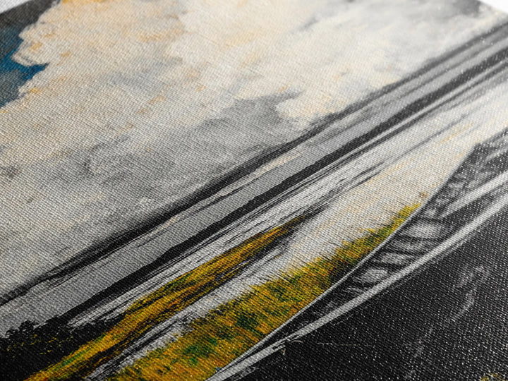 Rowboat Reflection, Rustic Lake Art, Black and White Boat Print, Tranquil Nature Scene, Living Room Wall Decor, Nautical Canvas Print