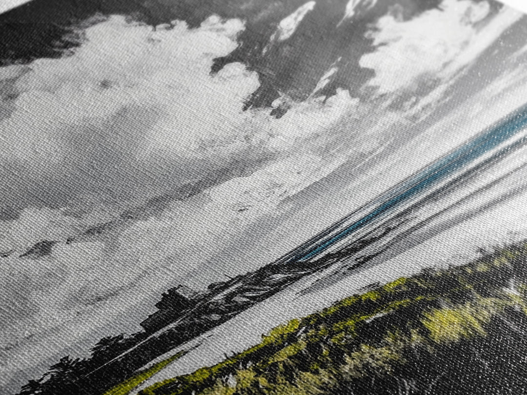 Castle View, Dramatic Seascape Art, Coastal Landscape Print, Nautical Decor, Ocean Lover Gift, Framed Canvas Print, Travel Aesthetic