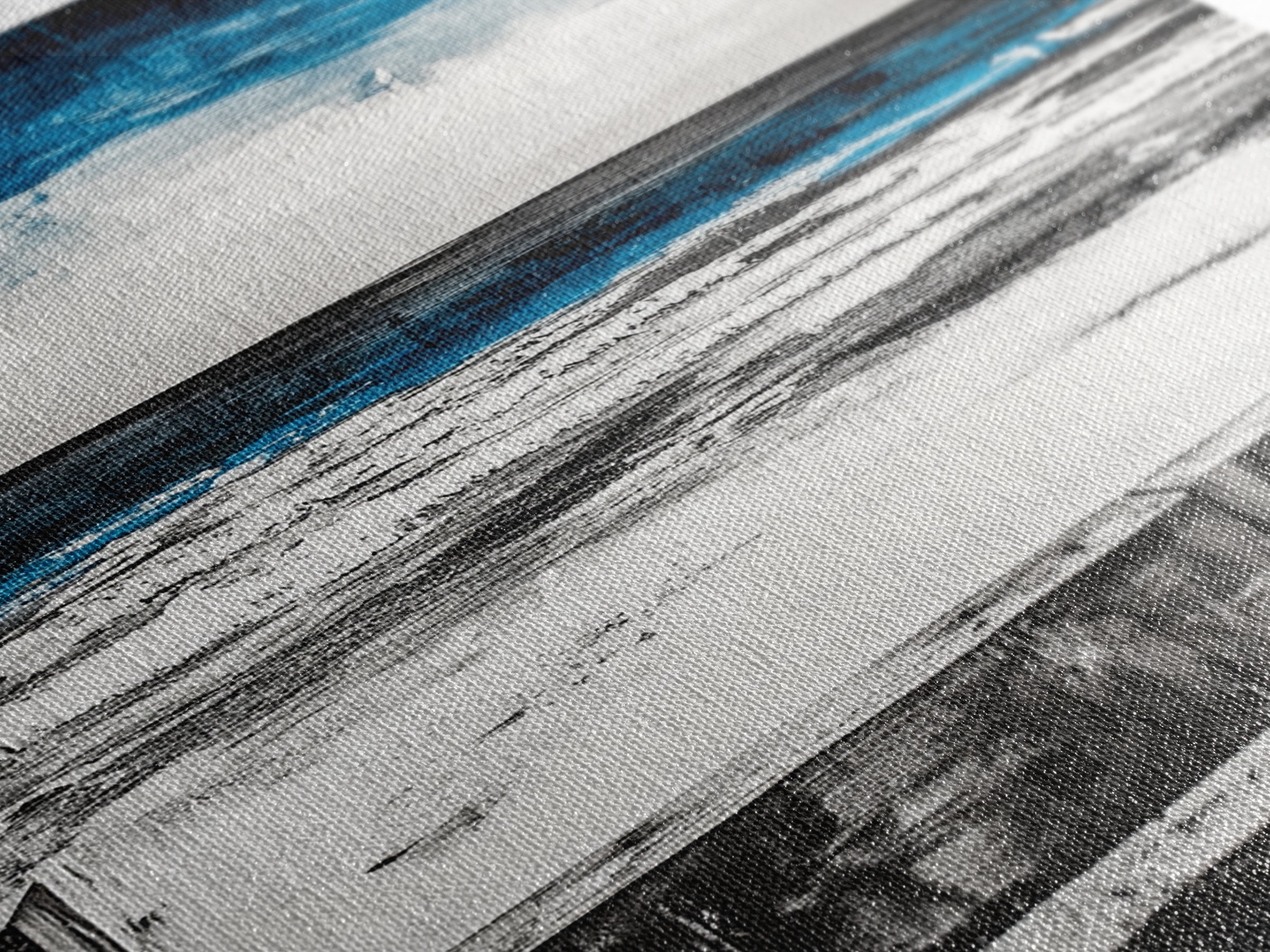 Ocean Horizon, Moody Sky Seascape, Coastal Art Print, Black and White Beach Decor, Modern Home Wall Art, Relaxing Framed Canvas Print