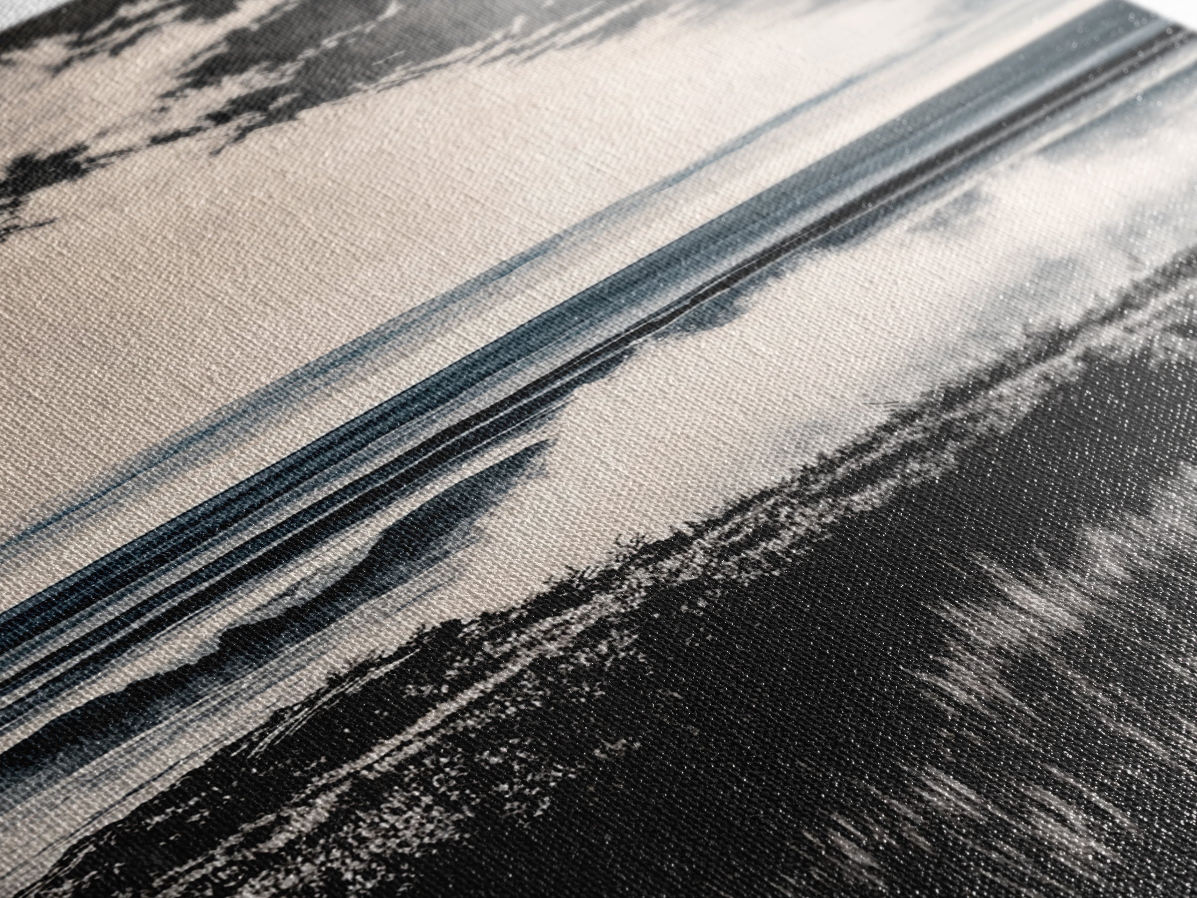 Black and White Ocean, Stormy Seascape, Dramatic Waves, Moody Wall Art, Coastal Home Decor, Canvas Print, Modern Beach House Art