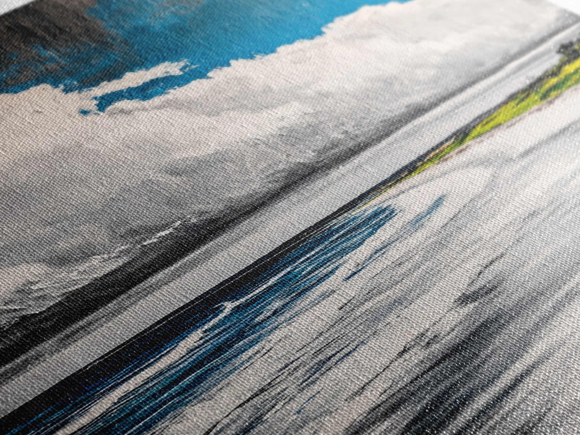 Beach Serenity, Coastal, Ocean Waves, Nature Art, Framed Canvas Print, Living Room Wall Art, Beach House Decor, Minimalist Landscape