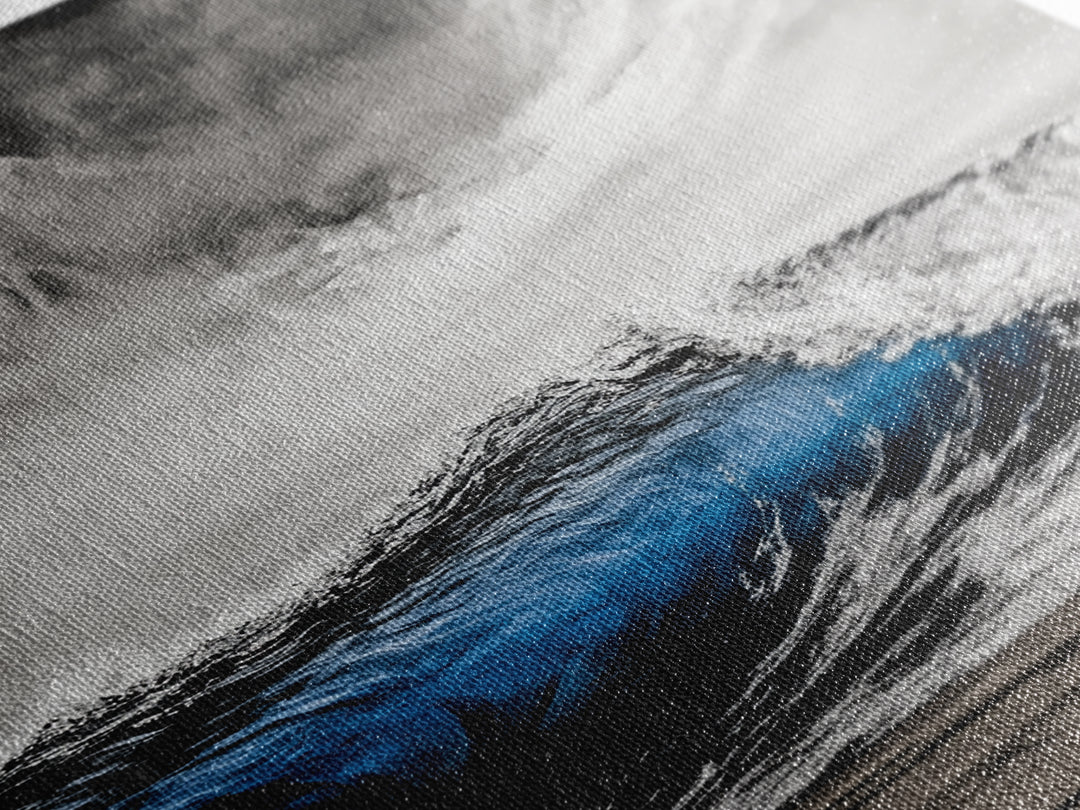 Ocean Wave, Stormy Sea, Dramatic Water, Coastal Art, Canvas Print, Nautical Wall Decor, Living Room Statement Piece, Moody Seascape