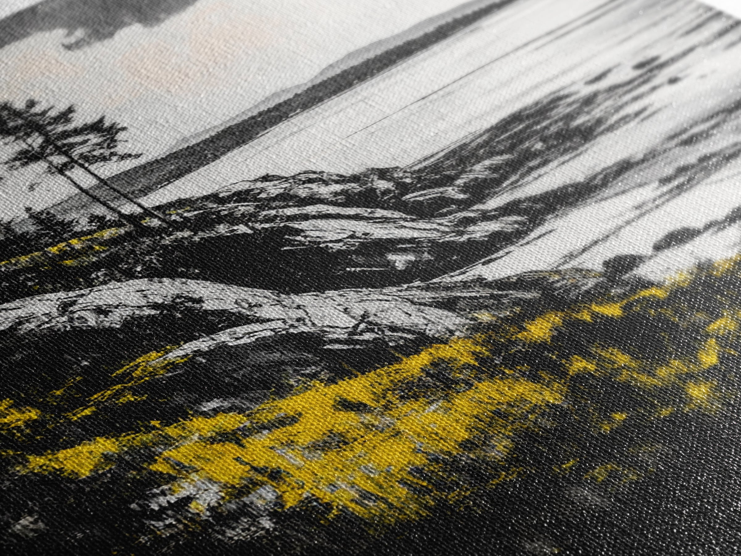 Rocky Coast, Pine Trees, Ocean View, Coastal Landscape, Canvas Print, Cabin Wall Decor, Rustic Home Art, Nature Inspired Painting