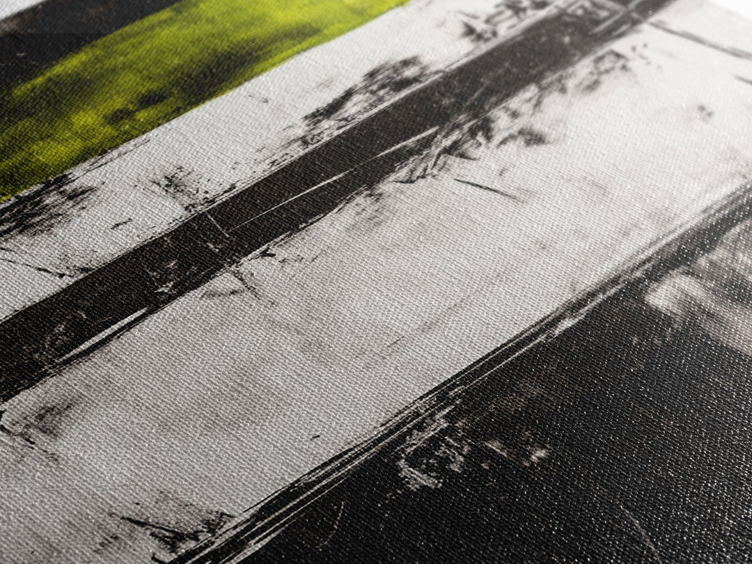 Black and Green, Abstract Expressionism, Modern Canvas Print, Minimalist Art, Bold Statement Piece, Home Office Decor, Unique Artwork