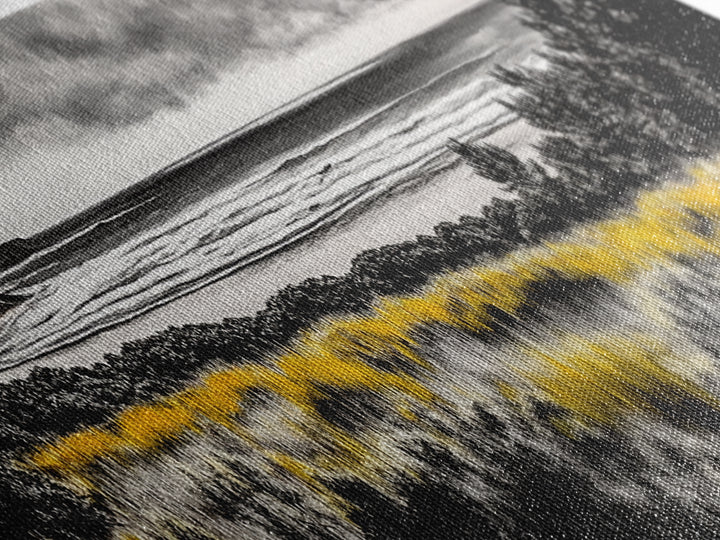 Coastal Storm, Moody Ocean Art, Dramatic Landscape, Black and Gold Print, Framed Canvas Print, Modern Wall Art, Beach House Decor