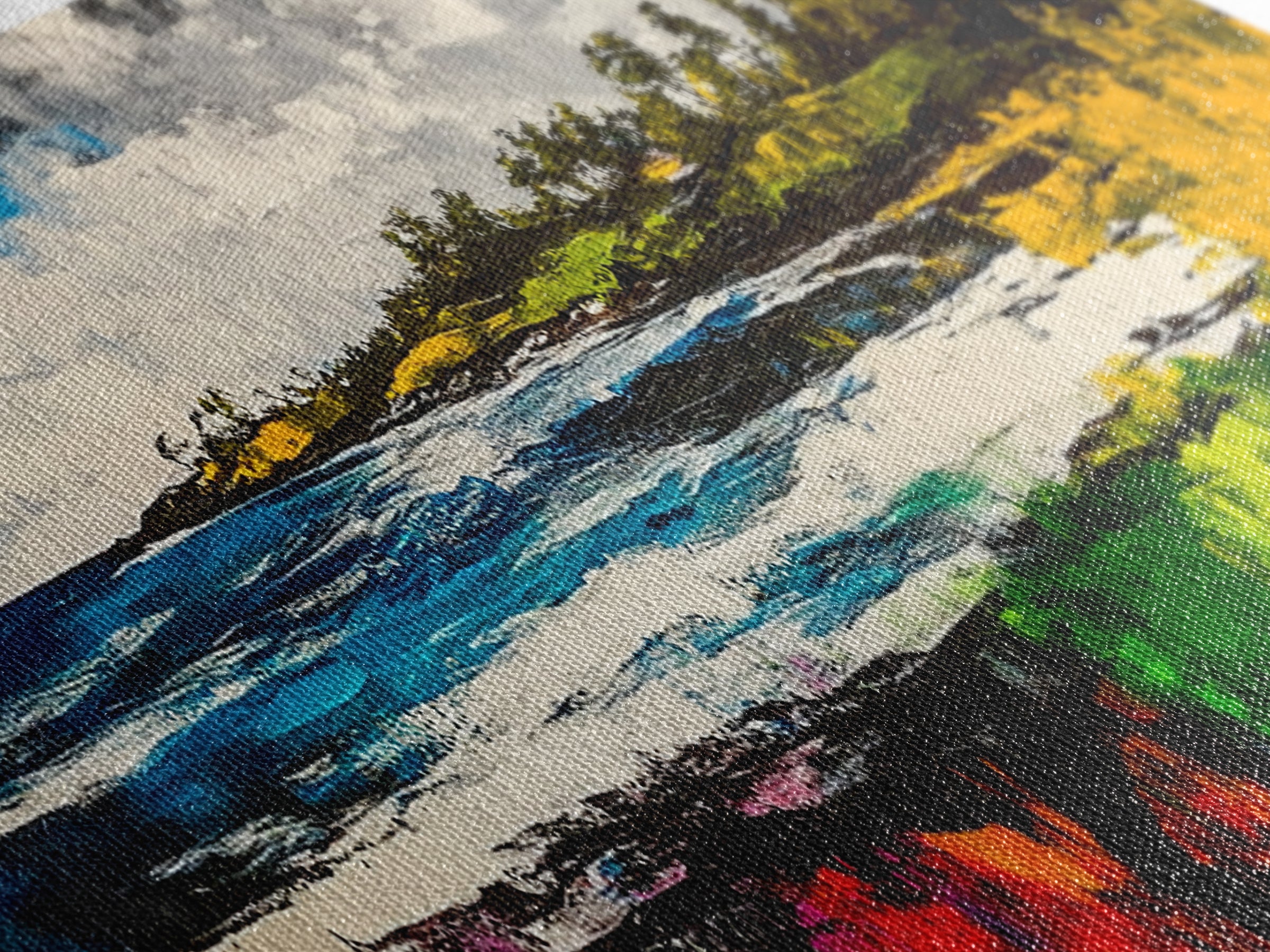 Abstract Landscape, Black White Green, Minimalist Art, Modern Wall Decor, Framed Canvas Print, Nature Inspired, Large Statement Art