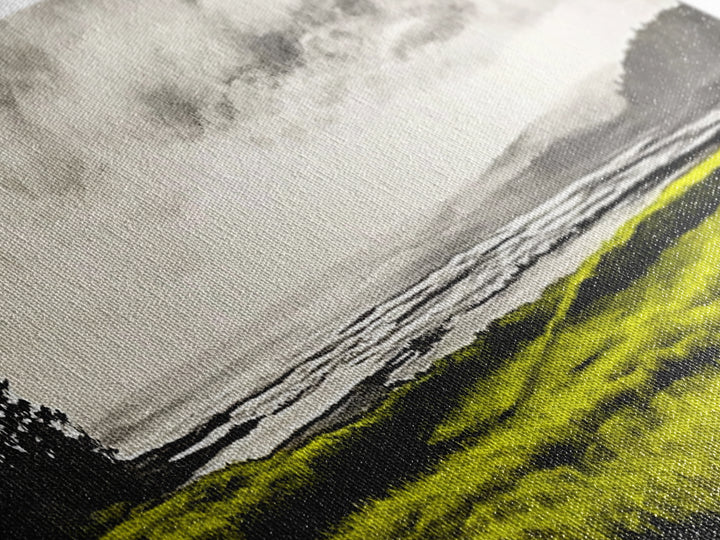 Rolling Hills, Golden Grasslands, Nature Painting, Framed Canvas Print, Rustic Decor, Large Landscape Art, Serene Home Wall Art