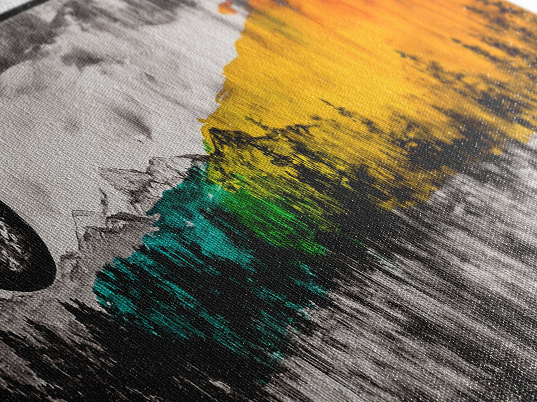 Cosmic Landscape, Surreal Art, Dreamy Forest, Framed Canvas Print, Mystical Wall Art, Fantasy Home Decor, Living Room Statement Art