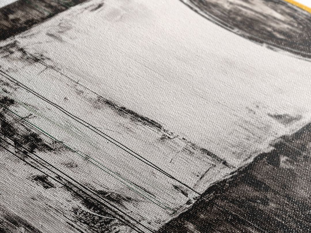 Abstract Geometry, Modern Art, Black and White Decor, Canvas Print, Bold Minimalist Painting, Office Wall Artwork, Unique Statement Piece