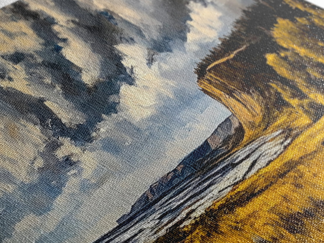 Dramatic Cliffs, Western Landscape, Bold Sky Art, Rustic Decor, Large Landscape Print, Wilderness Wall Art, Framed Canvas Print, Office Art