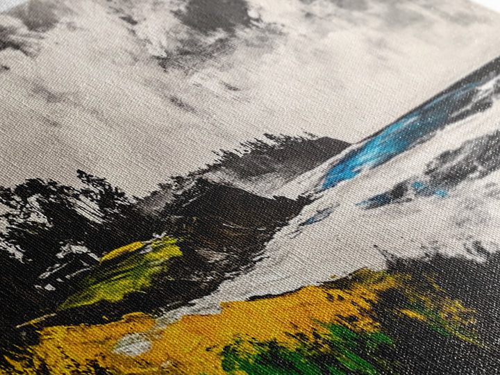 Coastal Cliffs, Stormy Beach, Framed Canvas Print, Ocean Landscape, Nautical Home Art, Black and White Coastal Print, Office Decor