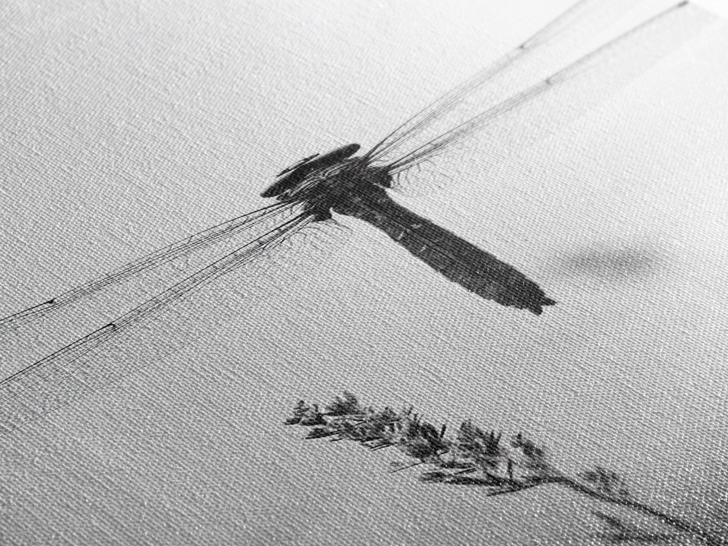 Dragonfly, Nature Wall Art, Insect Print, Minimalist Style, Canvas Print, Neutral Wall Decor, Bedroom Wall Art, Boho Botanical Insect