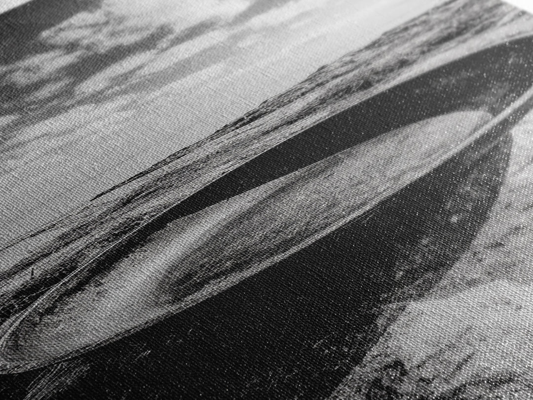 Desert Bowl, Coastal Landscape, Black and White Texture, Minimal Earth Tones, Framed Canvas Print, Rustic Farmhouse Kitchen Wall Art