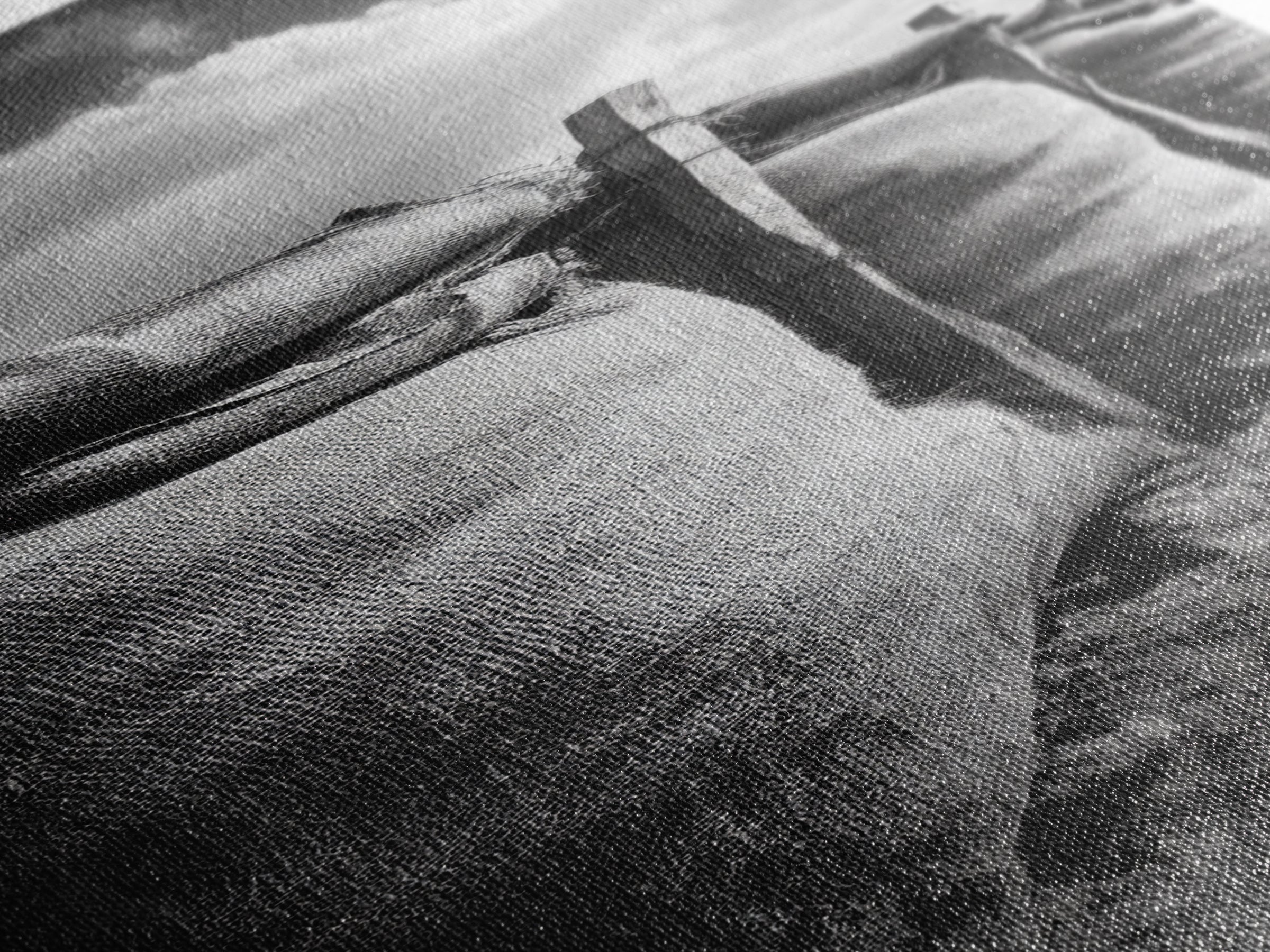 Burlap Sacks, Earthy Texture, Farm Supply Scene, Rustic Black and White Canvas Print, Country Kitchen Art, Pantry Wall Decor, Office Wall Art